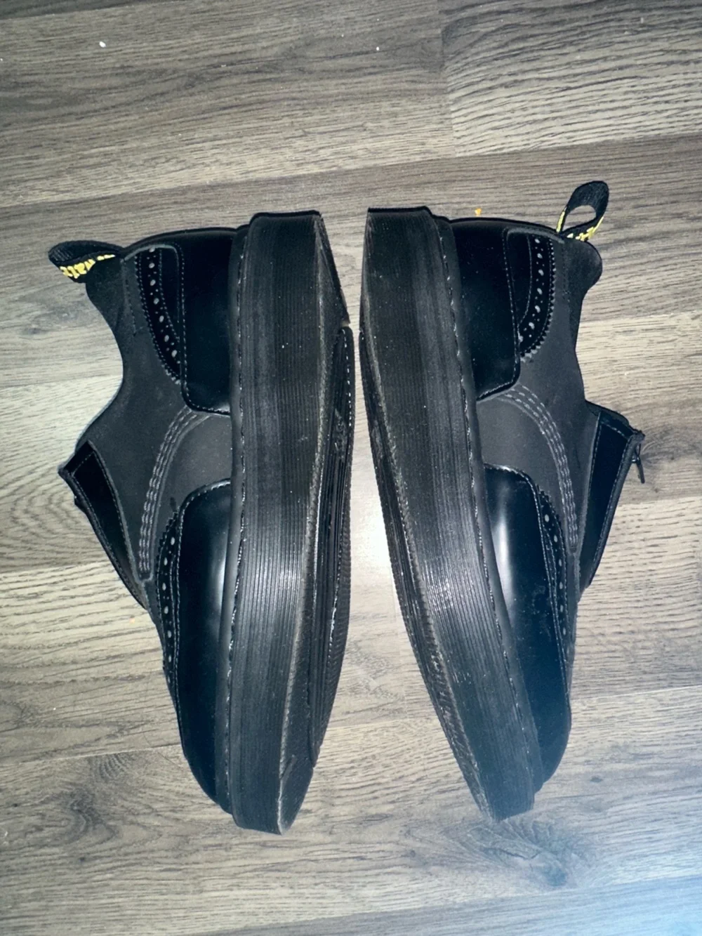 The Dr. Martens Resnik Zip Brogue creeper
